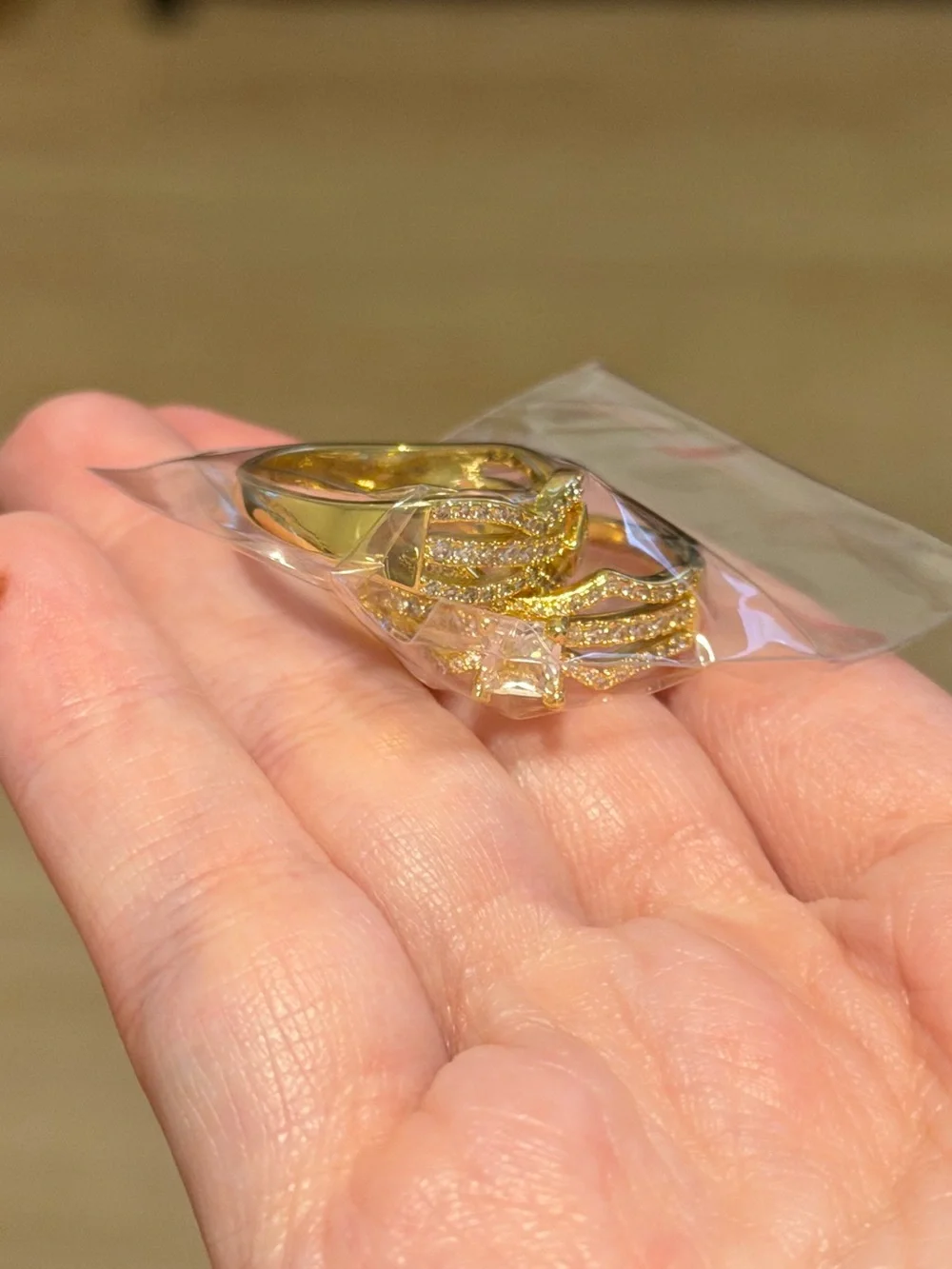 NEW gold ring set!